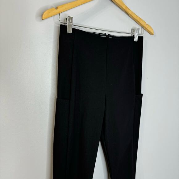 Athleta Wander Slim Ankle pants side pockets Black Stretch Crepe Women's 2 - Picture 3 of 10